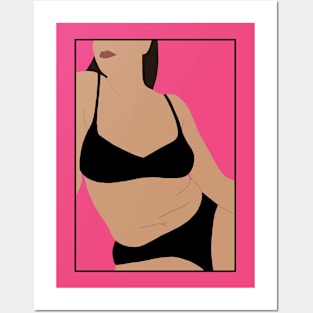 Black Body Positivity Posters and Art